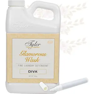 Tyler Glamorous Wash DIVA Fine Laundry Detergent with Stain Remover Pen - DIVA Liquid Detergent Designed for Clothing - Hand and Machine Washable - 32oz (DIVA)
