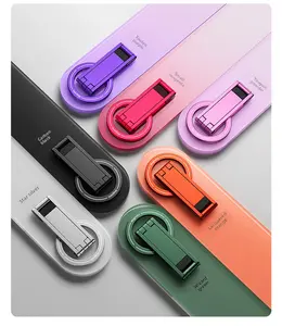 Ulanzi MA60 Portable Magnetic Phone Tripod, Double-Sided Magnetic Base & 360 °     Rotating - Heavy Iron Structure, 0.31inch Ultra-thin Design, Android System, Suitable for Vlog, Live Streaming, Selfie Stick, Phone Tripod, Phone Tripod with Remote Control