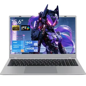 2026 15.6" Laptop 16GB RAM 240GB SSD Intel 6500Y, FHD IPS Display WiFi 5 BT5.0 Type-C Fast Charge Lightweight Thin Notebook for College Students Work Study Streaming & Daily Use