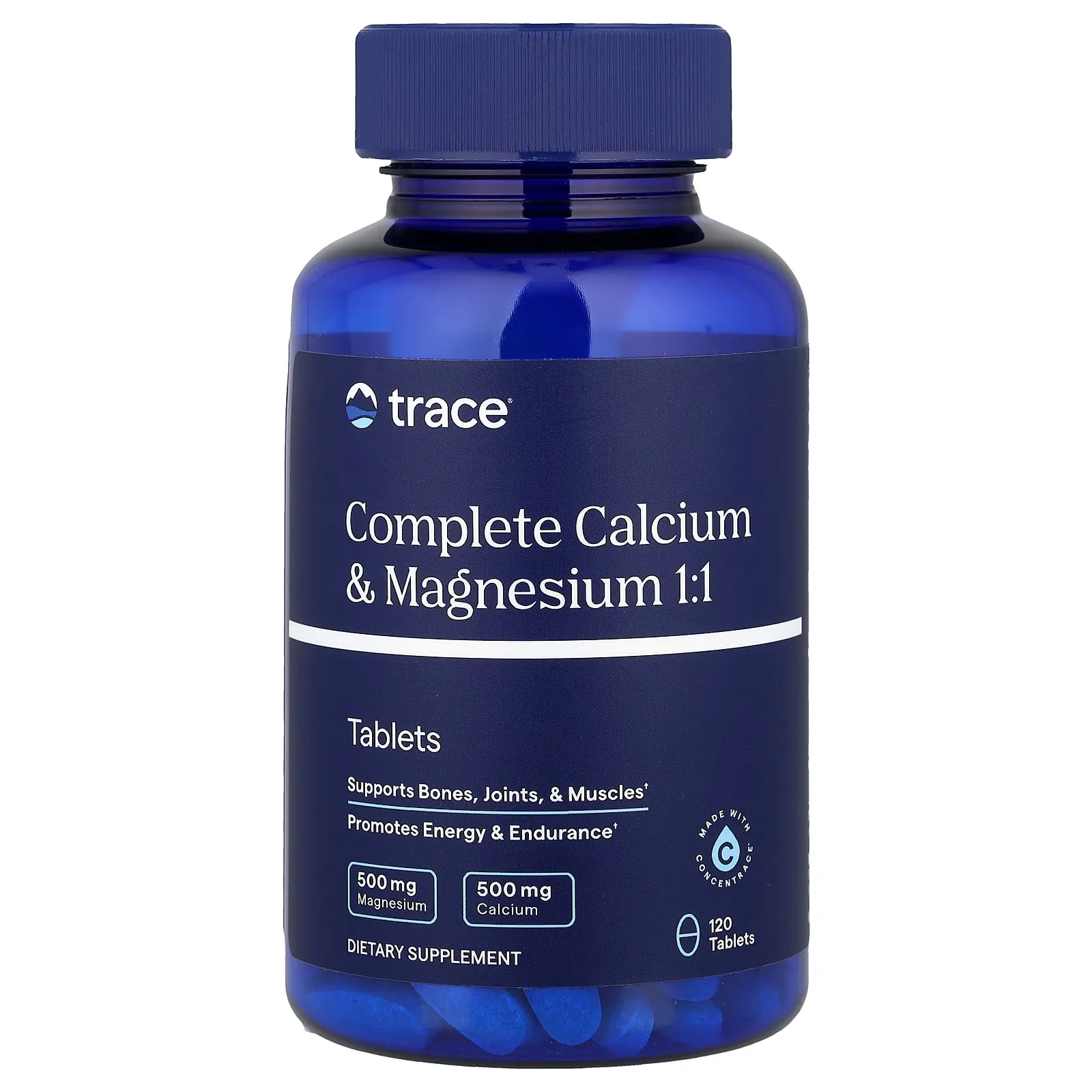 Trace Complete Calcium & Magnesium 1:1, 120 Tablets
