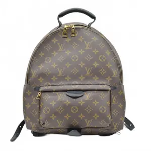 Pre-owned Louis Vuitton canvas Backpacks $2980 LV Monogram Palm Springs MM RFID