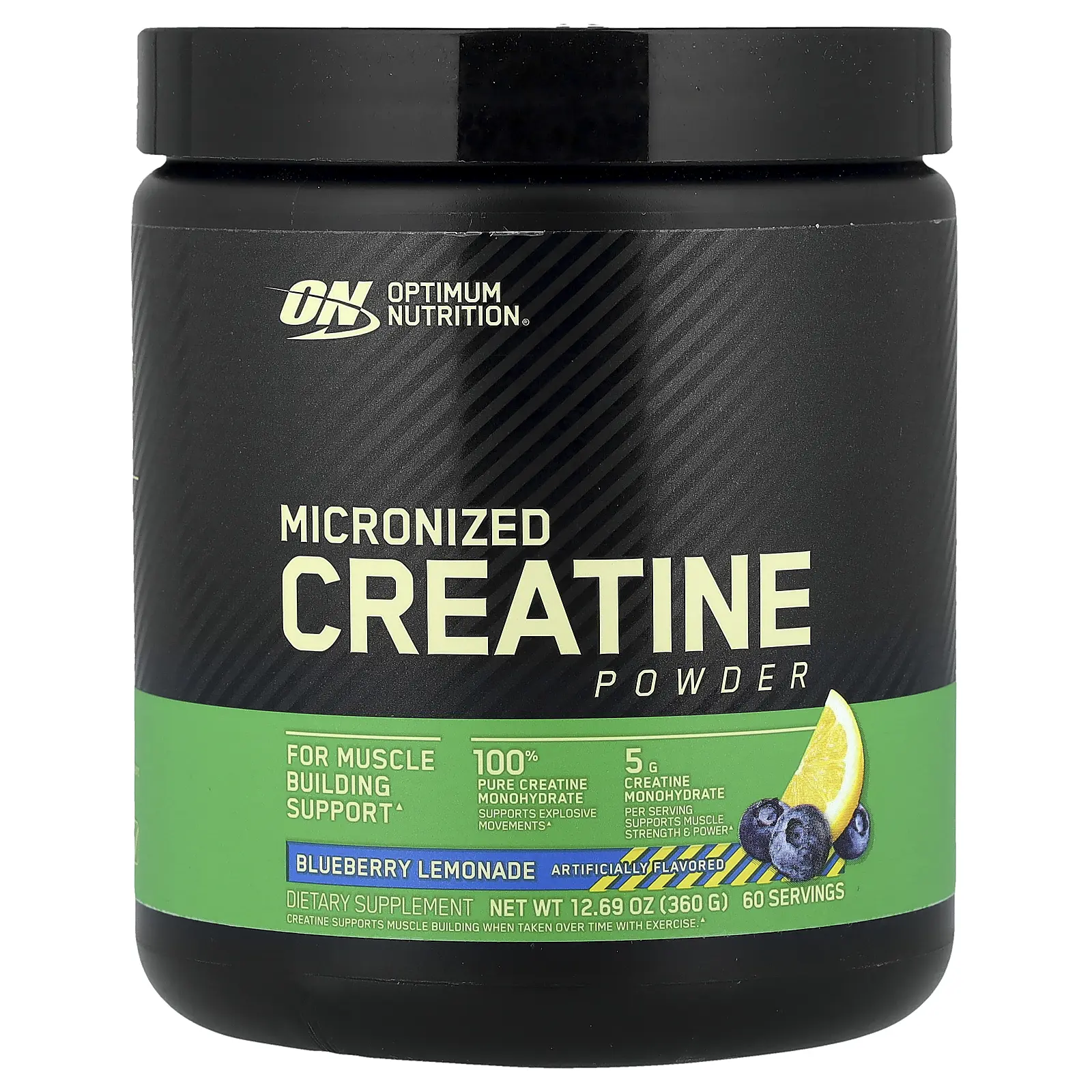 Optimum Nutrition Micronized Creatine Powder, Blueberry Lemonade, 12.69 oz (360 g) Optimum Nutrition Micronized Creatine Powder, Blueberry Lemonade, 12.69 oz (360 g)