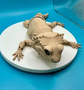 Articulated 3D Printed Bearded Dragon – Lifelike & Poseable Fidget Animal