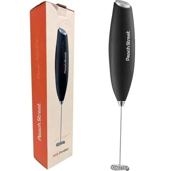 Peach Street Black Milk Frother High-Power Grinder