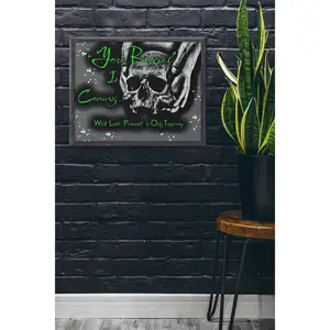 Quote Poster, Quote Print, Quote Wall Art, Framed Art, Gothic, Boho, Halloween, Quotes About Life, Home Decor, Modern, Print Framed Art