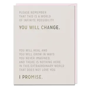 You Will Change Encouragement Card