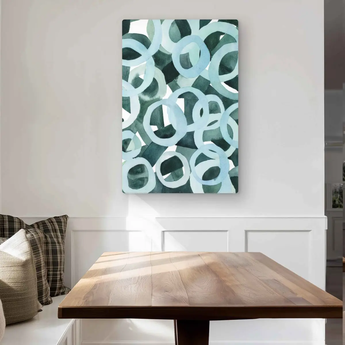 212 MAIN Aluminium Intertwined Modern Abstract Metal Print Wall Artwork - 24x36 in Vibrant Minimalist Home Decor, Eclectic Wall Accent for Living Room Sofa Area, Decor Inspo