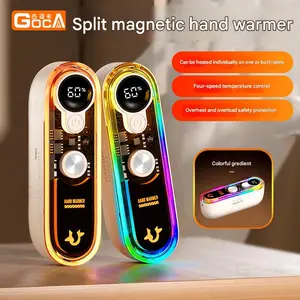 2026 2‑in‑1 Rechargeable Hand Warmer — Mini Portable Pocket Heater, Magnetic Snap, 3 Temp Settings, USB‑C, Gift for Christmas, Women & Men
