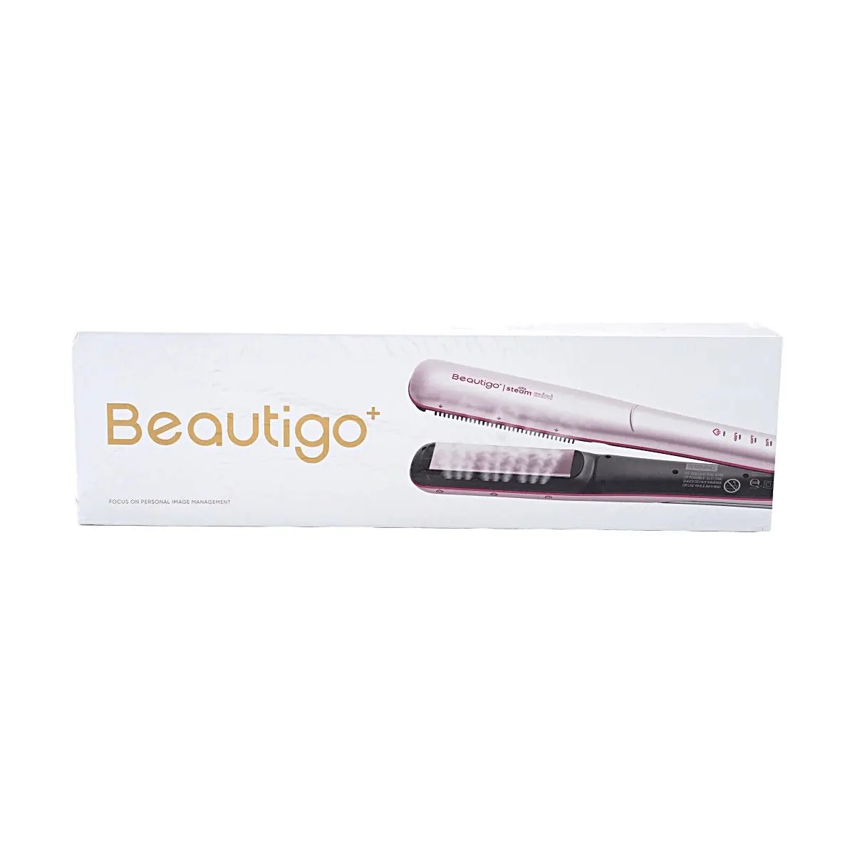 Beautigo Professional Steam Hair Straightener, 2-in-1 Flat Iron & Curler, Ionic Technology, Adjustable Temp, US Voltage, Anti-Frizz, Salon Quality
