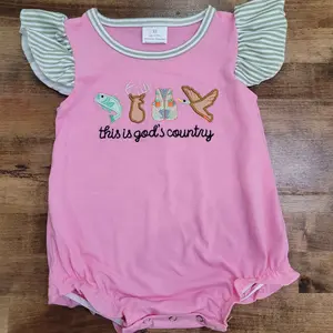 Blessed & Outdoors Girls Romper