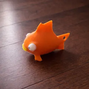 Fortnite Flopper Keychain - Irl Fort Flopper Keychain - Gag Gift - Gift for Game Lovers - Gamer Birthday - Irl Flopper - Orange Fish Design Limited Edition Accessory