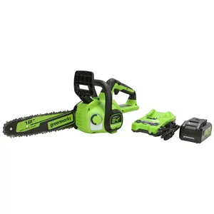 Greenworks POWERALL 24V 12" Cordless Chainsaw w/ 4Ah Battery