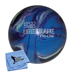 EPCO Candlepin Bowling Ball- Urethane - Purple, Blue & Mint (4 1/2 inch- 2lbs.6oz.) 1 Ball