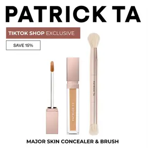 Major Skin Brightening Concealer and Dual-Ended Brush Set