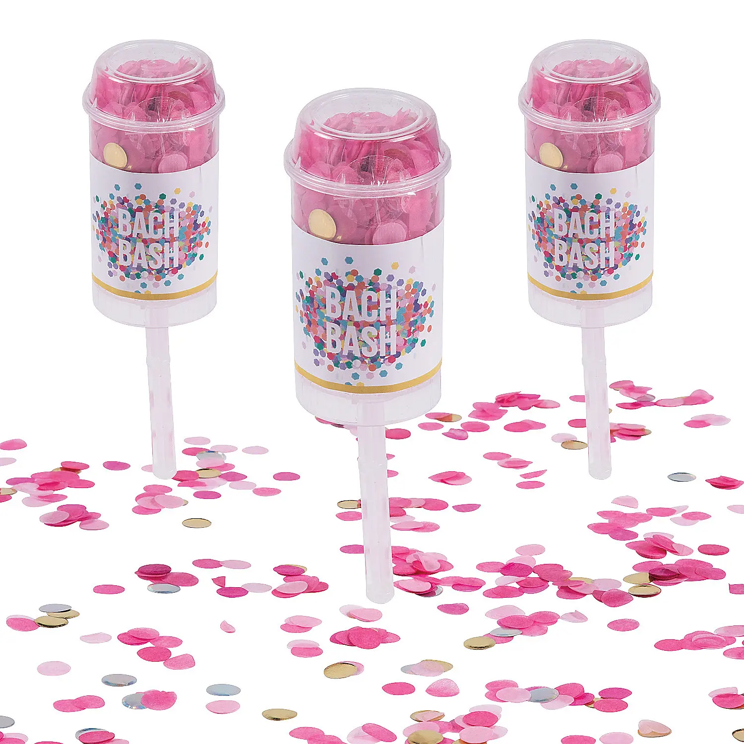 Bulk 12 Pc. Bachelorette Bash Push-Up Confetti Poppers