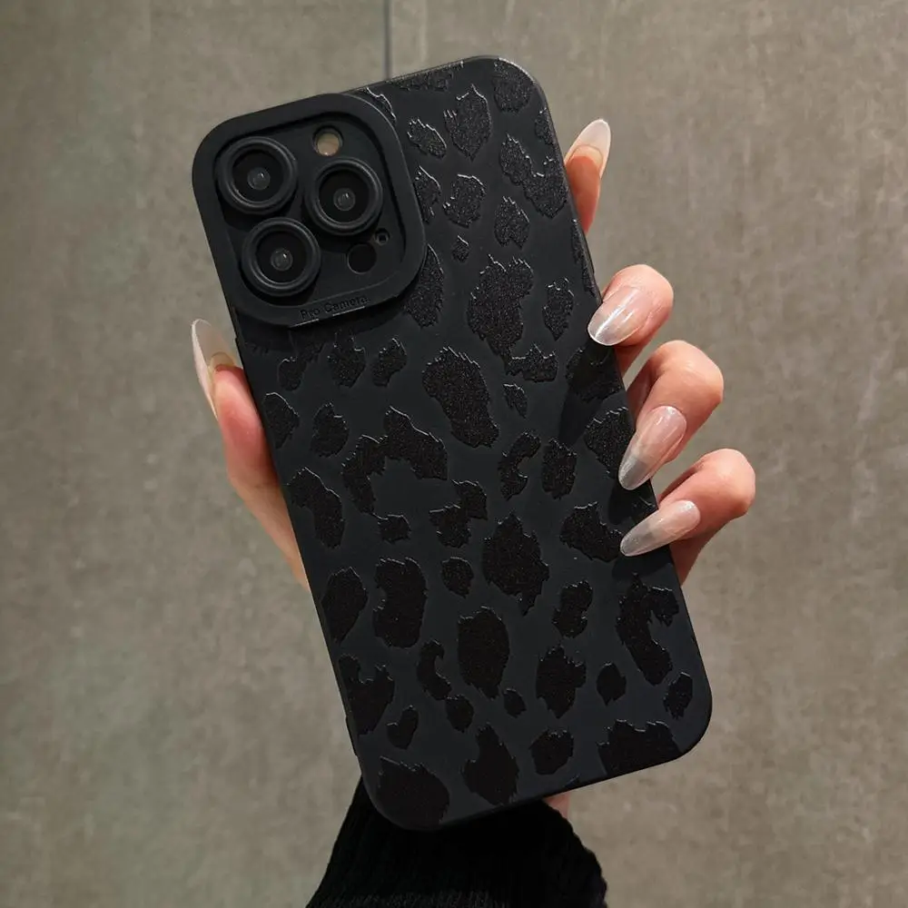 Leopard Pattern Phone Case for Summer Gift, Shockproof Cell Phone Protective Cover, Phone Cases Compatible With iPhone 7 8 XR 11 12 13 14 15 Plus 15 P