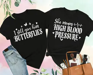 [Graphic T-Shirt] 100% Cotton Funny Couple Matching Shirt, Romantic Love Quote Tee for Boyfriend Girlfriend, Husband Wife Shirt, Valentine’s Day Outfit, Gift Idea