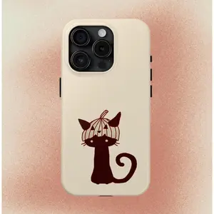 Black Cat Pumpkin Halloween Phone Case Spooky Grunge Horror Cute Gift Cool MagSafe Case Phone - Case iPhone 17 Pro Max 17 Air 17Pro 16 15 14 13 12 11 Pro Max
