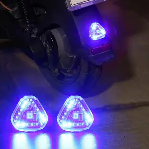 Solar flashing warning lights, body decoration lights, drone LED lights, motorcycle tail lights, night riding collision lights, for motorcycles/cars/bicycles, Rear Bike Light