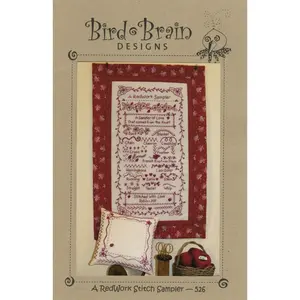 Redwork Stitch Sampler