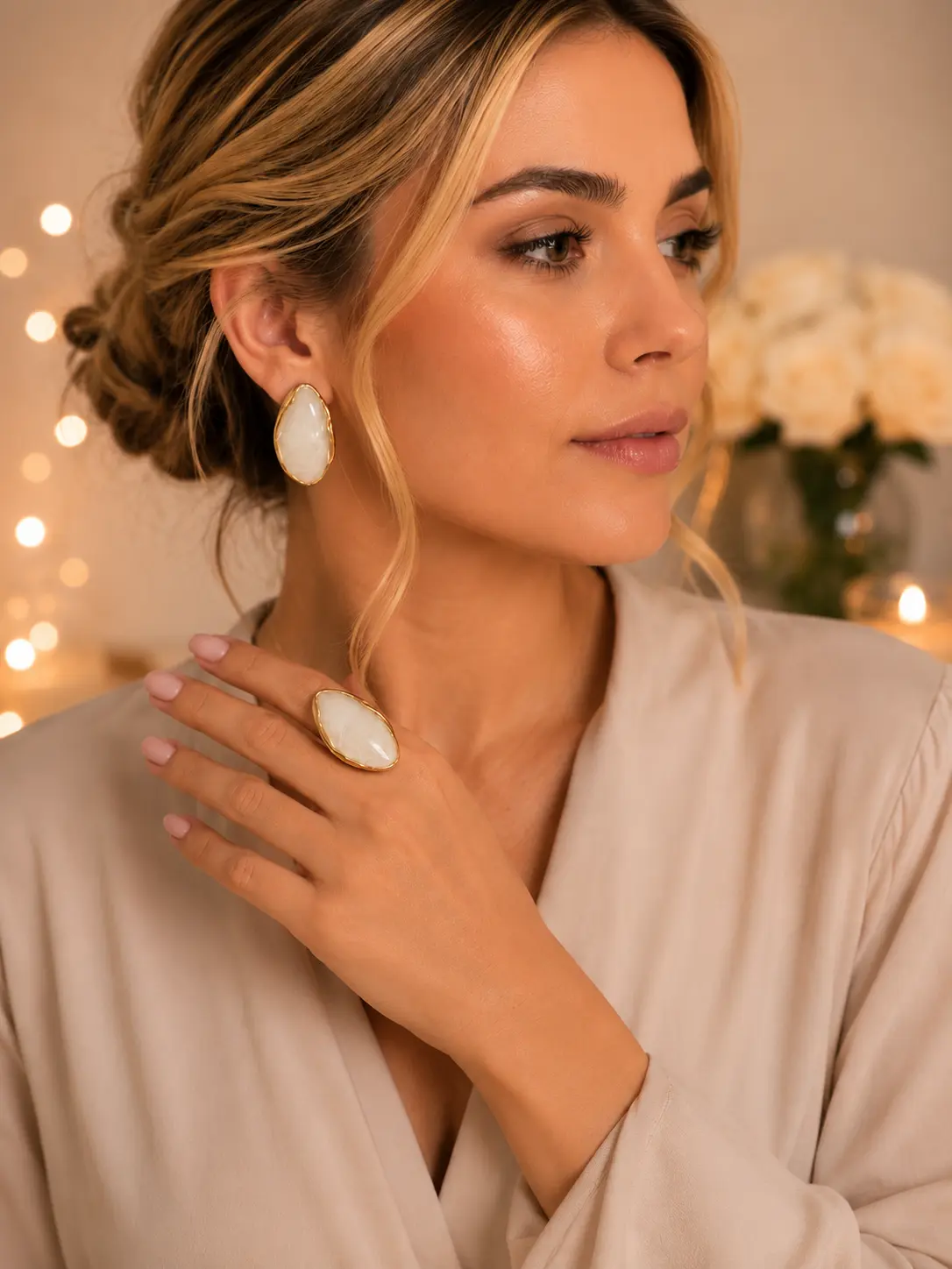 Elegance Jewelry Set – Ring & Earrings