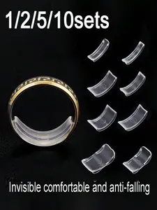 Resin Ring Adjuster, Invisible Ring Size Adjustment Pad, Fits Loose Rings, Multiple Finger Sizes Available, Comfortable and Protective
