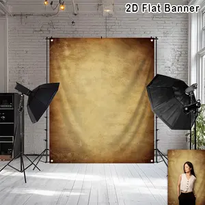 2D Flat Banner, 1pc Vintage Gradient Color Backdrop Decor, Wedding Photography Backdrop for Photo shoot Photo Studio Posing Props Scenery, Suitable for Newborn Photography, Portrait, Wedding, Birthday Party, Home Decor, Photography Studio