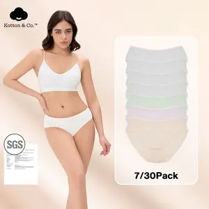 Kotton&Co. 7/30-Packs. Disposable women's underwear—Perfect for travel, sports,environmentally friendly and degradable