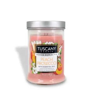 Peach Prosecco Long-Lasting Scented Jar Candle (18 oz)