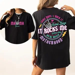 Motherhood Shirt, Some Days I Rock It Shirt, Mama Lighting Bold Shirt, Mama Funny Tour Shirt Fit Soft