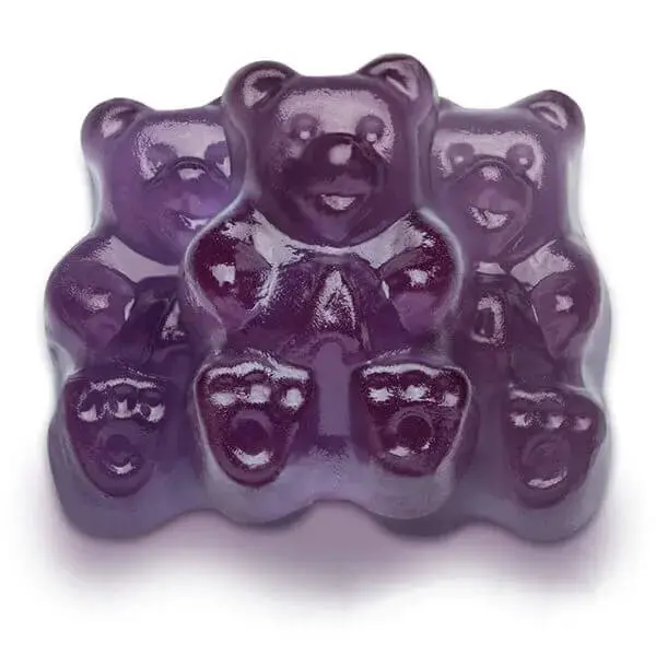 Albanese Purple Grape Gummy Bears: 5LB Bag Albanese Purple Grape Gummy Bears: 5LB Bag