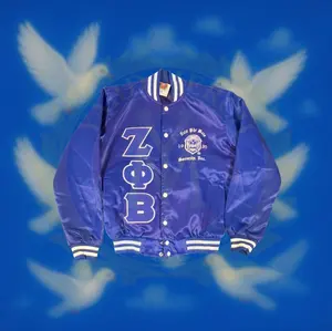 Zeta Phi Beta Crossing Bomber Jacket
