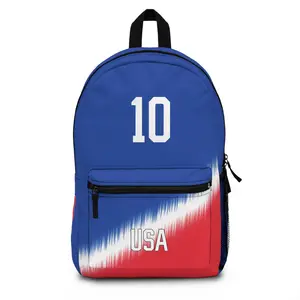 USA National Soccer Team Backpack - Iconic Red, White, and Blue