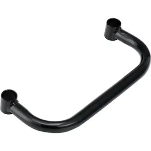 Global Industrial AE14B Nexel Black Epoxy Safety Push Handle - 14 in.