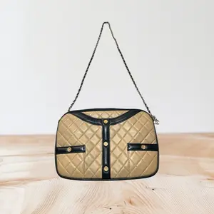 Pre-owned CHANEL Leather Shoulder Bags 2016 2017 Lambskin Jacket Motif Crossbody