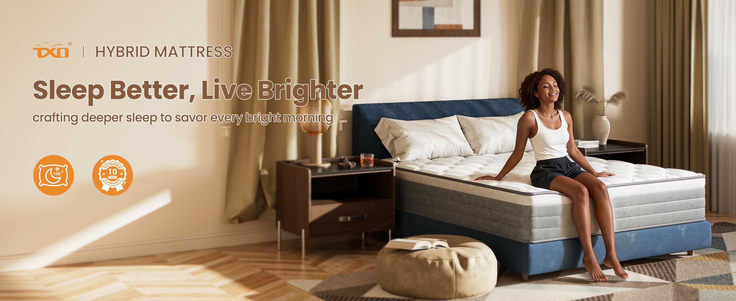 Hybrid Series Full Medium Cooling Memory Foam 12 in Bed-in-a-Box Mattress  twin mattresses