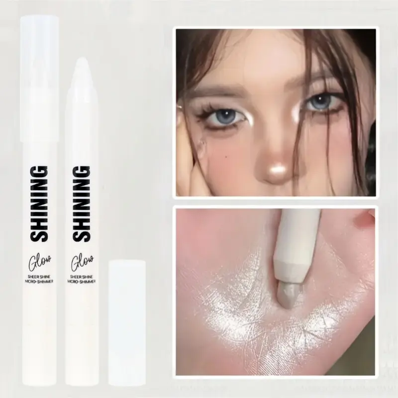 1PC Eye Makeup Eyeshadow Pen, Silkworm Pen, Highlighter Pen, Pearlescent, Silkworm Brightening, Easy To Blend, Long-lasting Shine, Christmas Gift for Girls and New Year Gift