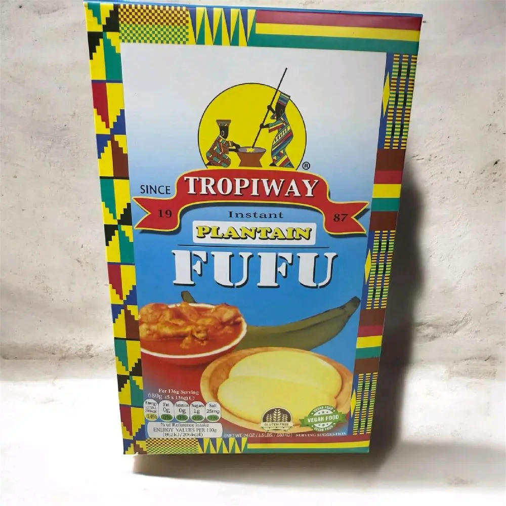 Instant Plantain Fufu Mix, Easy-to-Prepare African Cuisine Ingredient