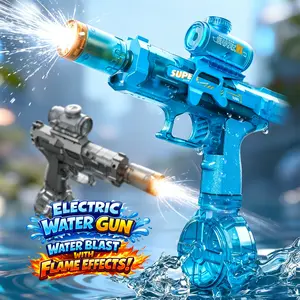 2026 LED Electric Water Sprayer, IP67 Waterproof High Power Long Range Automatic Squirt Toy, Summer Pool Party Outdoor Water Play Toy for Kids Adults Birthday Gift