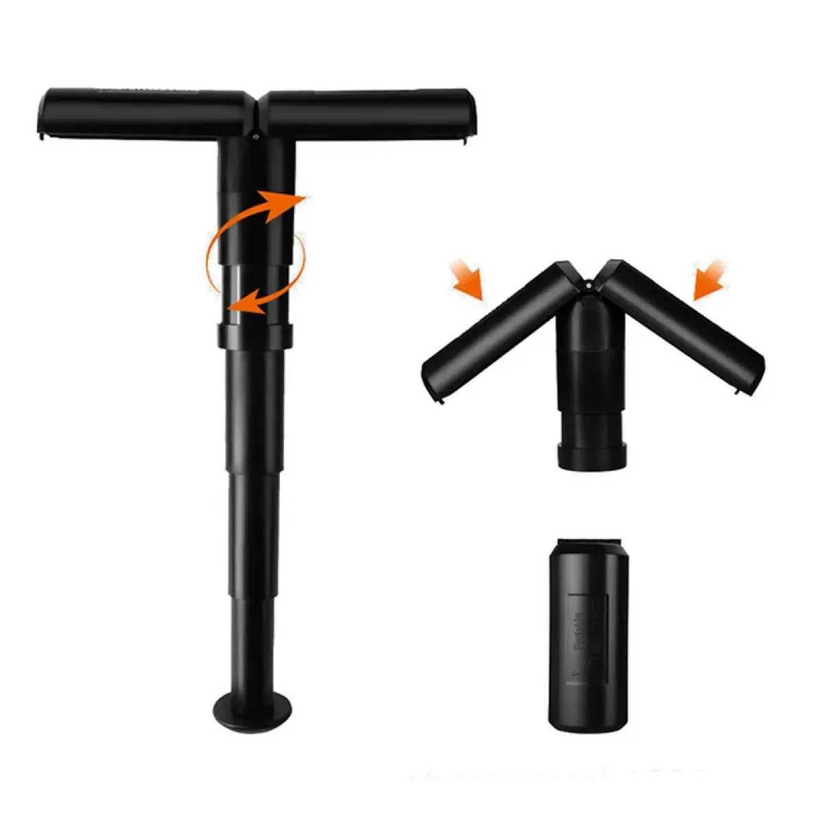 Telescopic Folding Chair, Portable Stool with Adjustable Height in ABS Plastic for Outdoor Travel, Fishing, and Gatherings, Folding Chairs, Foldable, High Weight Capacity, Compact, Hiking, Outdoor Events, Six-Stages