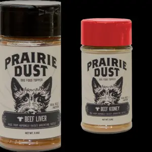 Prairie Dust Beef Duo Nutrient Rich Protein Topper for Immunity Digestion Energy Coat Health Grain Free All Natural Made in USA