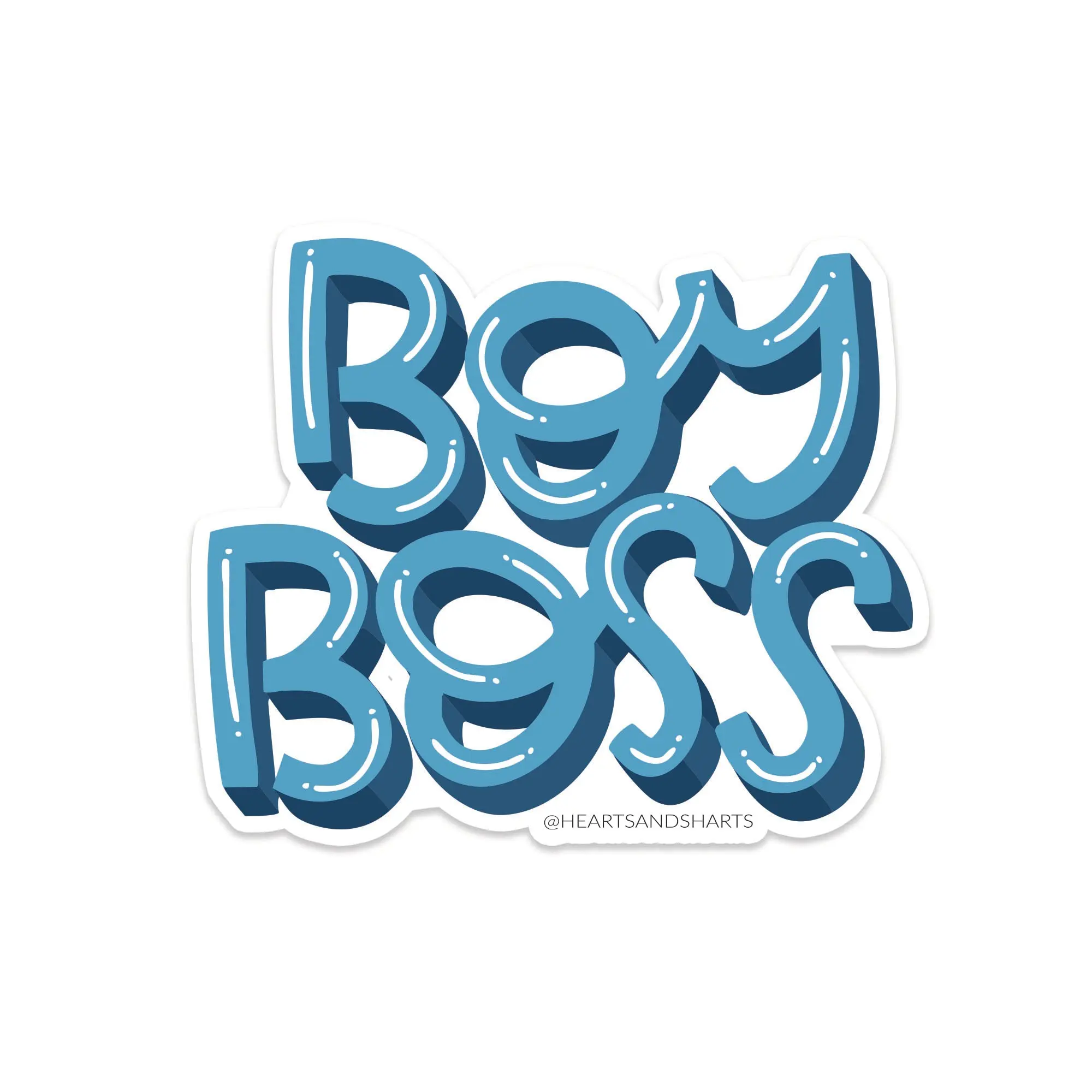 BOY BOSS 3X3 ILLUSTRATED VINYL STICKER