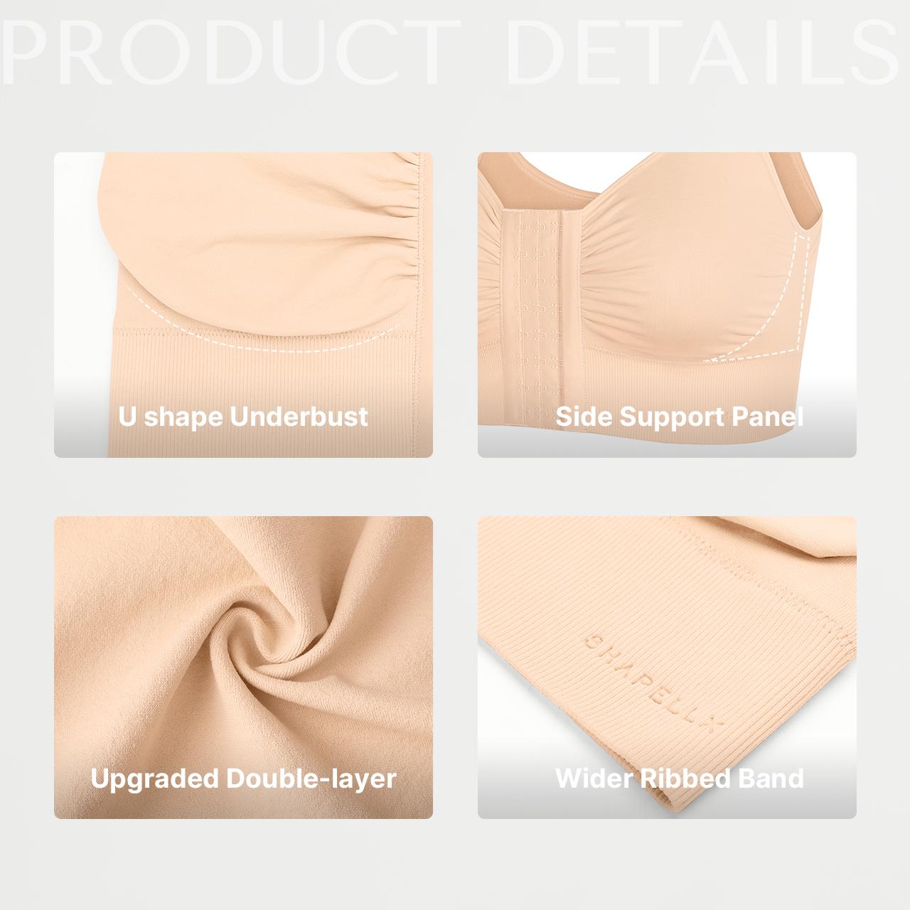 SHAPELLX Front-Closure Seamless Push-Up Bra Top for Women Fit SHAPELLX Front-Closure Seamless Push-Up Bra Top for Women Fit