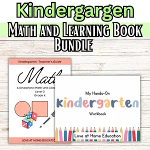 Kindergarten Bundle (Learning Book and Math Book)