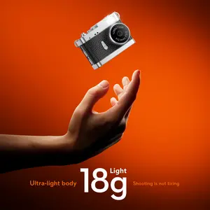 Mini Digital Camera, Pocket Camera With Flash Light, 720P Portable Camera for Photography with 8GB SD Card, Long Battery Life, Key Card Clip Chain