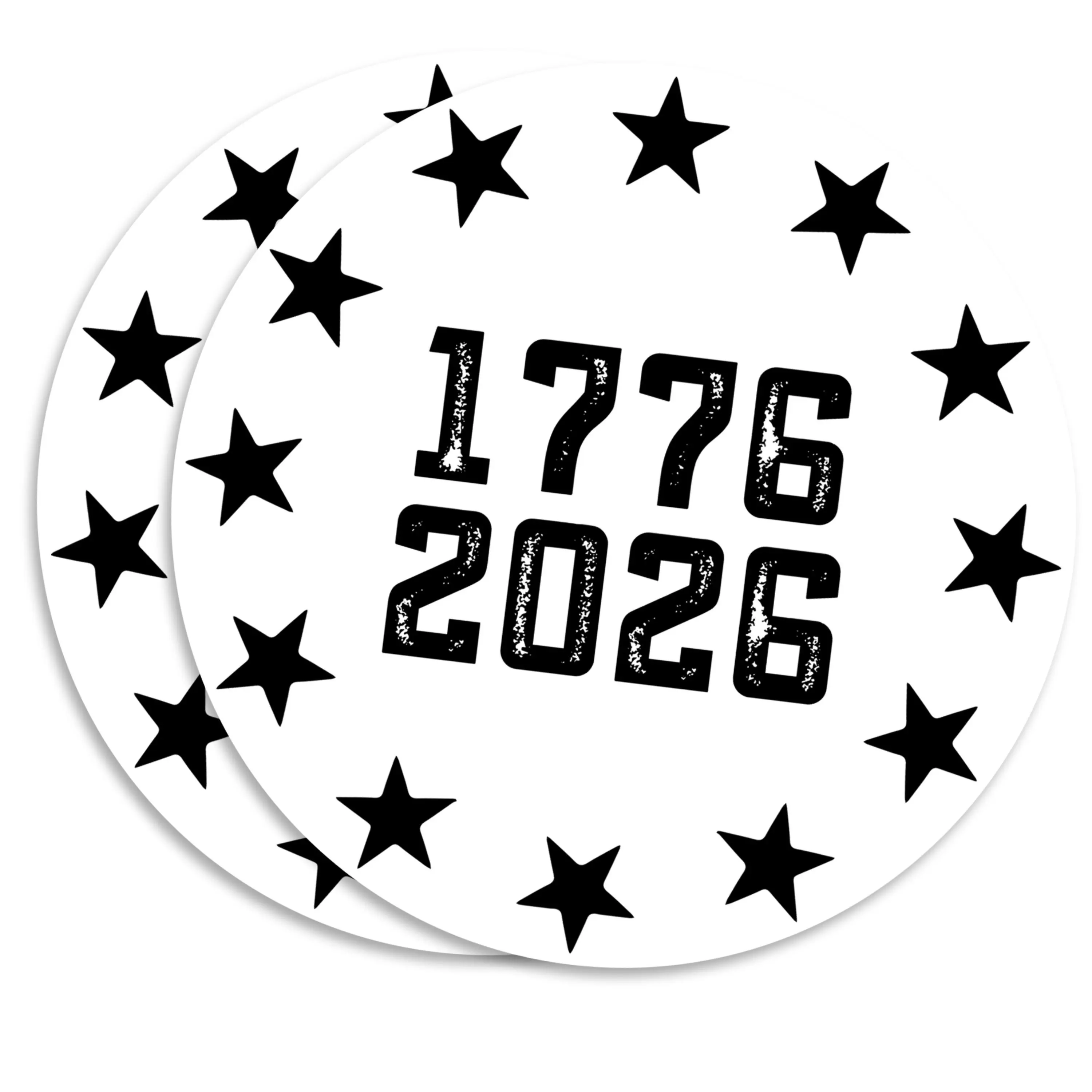USA 1776-2026 250 Anniversary Magnet - 2 Pack Magnets For Truck Car SUV Refrigerator Locker Toolbox Gift - Design For Semiquincentennial Liberty & National Pride - 5 Inch 2 Piece - USAMAG0004