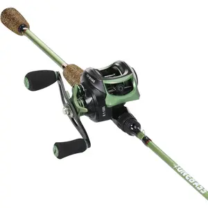 One Bass Fishing Rods Combos, 30-Ton Carbon Fiber Blanks Casting Rods,8.1:1 Gear Ratio Fishing Reel, 2-Piece Baitcasting Combo with Rubber Cork Handle