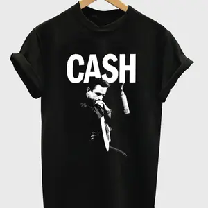 Johnny Cash T-shirt Size S-6XL, All Colors, Gift for Women Men, Made In USA, US Size S-6XL, 100% cotton, Classic Fit, Unisex T-Shirt