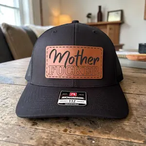 Mom Trucker Hat| Funny Leather Patch Cap| Adjustable Snapback Casual Hat| Casual Outdoor Hat| Birthday Gift Idea| Trendy Street Style Cap, Gift for Mom, Wife, Friends