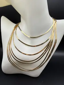10K Gold Omega Chain 2.3mm - Luxurious 10K Gold Material with Secure Clasp for Everyday Wear